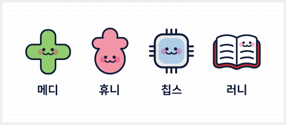 메디, 휴니, 볼룬, 칩스